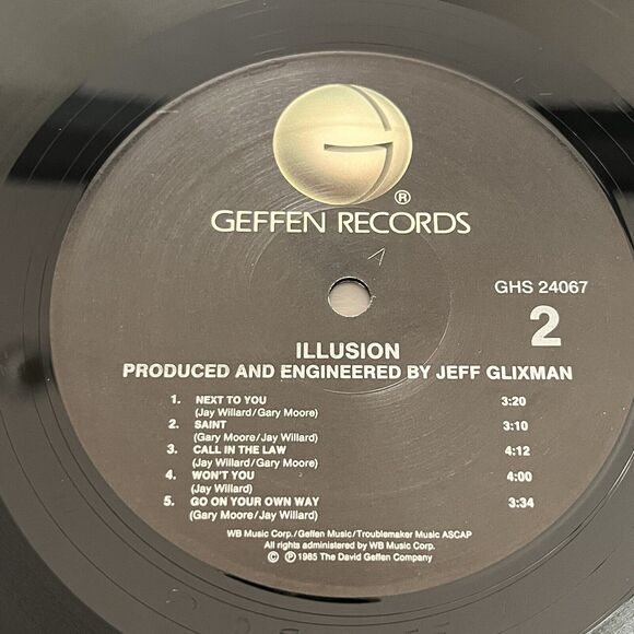 Illusion Self Titled Vinyl LP 1985 Geffen Records GHS 24067 Promo - Picture 5 of 7